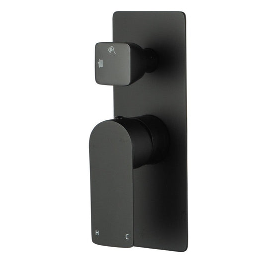 VOG Series Black Wall Mixer with Diverter Trim Kit(match CLPD)