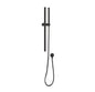 Black Shower Rail with Handheld Shower