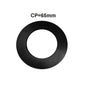 Matte Black Round Cover Plate 65mm