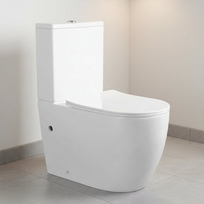 660 × 360 × 800 mm One hole Tornado Back to Wall Toilet Suite – Gloss White