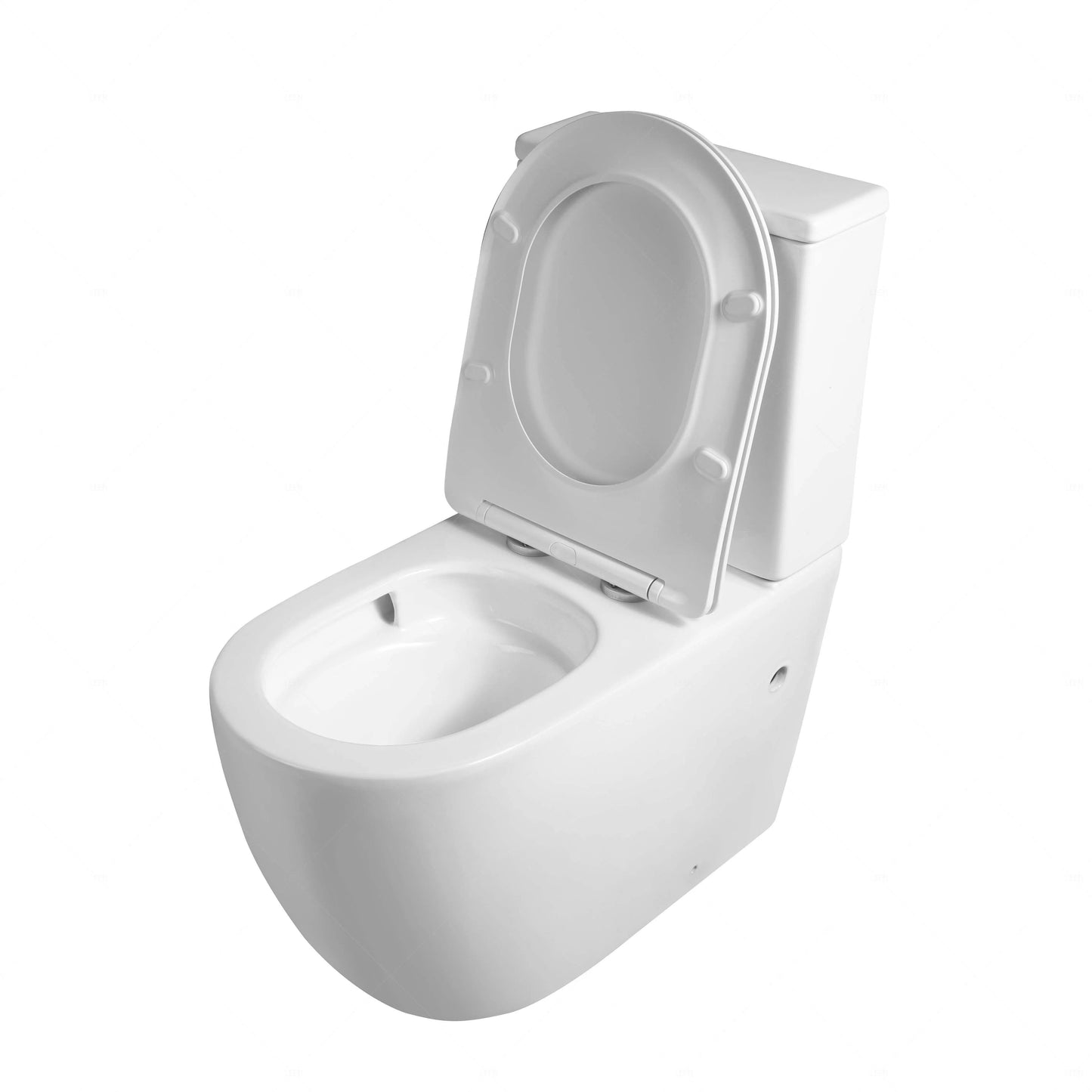 660 × 360 × 800 mm One hole Tornado Back to Wall Toilet Suite – Gloss White