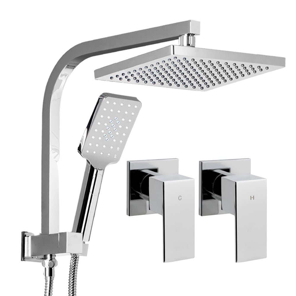 8'' Rain Shower Head Set Handheld Square High Pressure wins Tap�Chrome