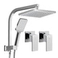 8'' Rain Shower Head Set Handheld Square High Pressure wins Tap�Chrome