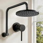 9'' Rain Overhead Swivel Shower Head with Wall Bathroom Mixer