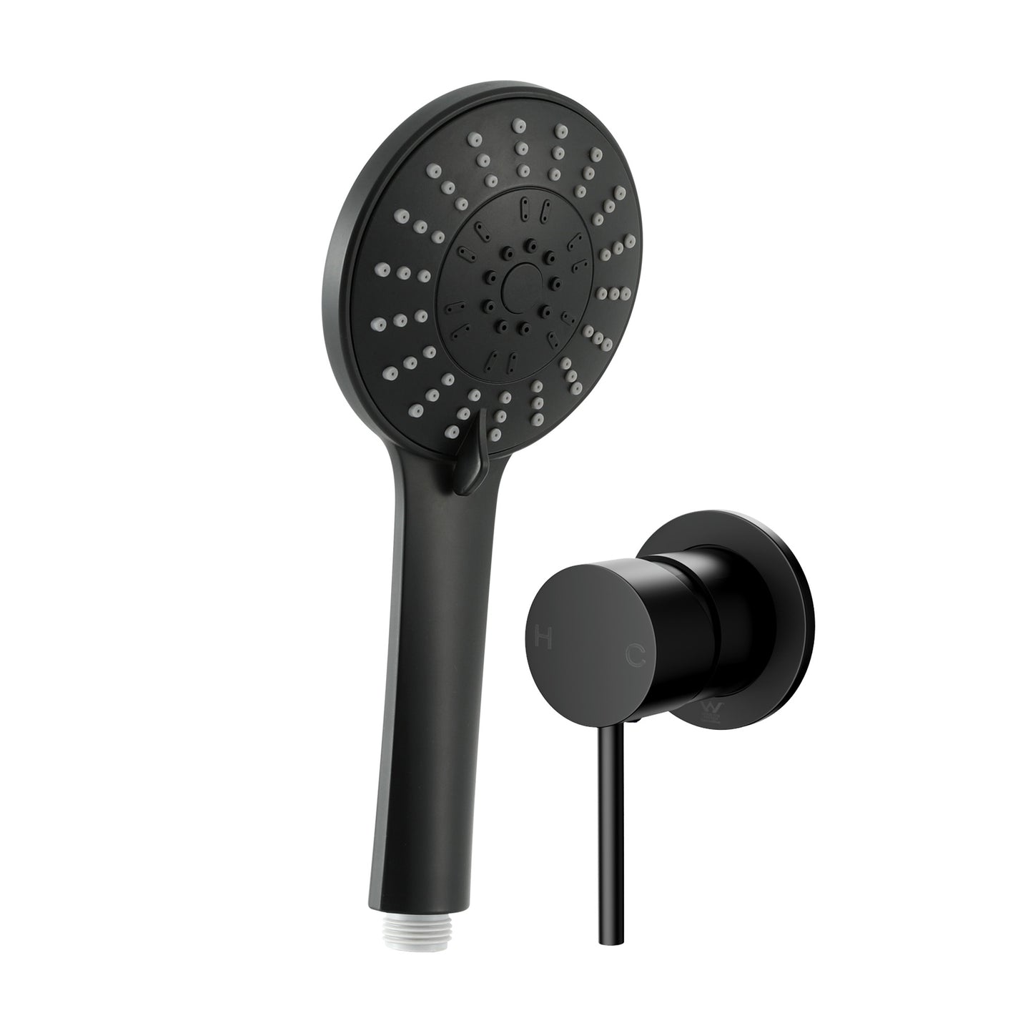 4.5" Handheld Shower Head Round with Wall Bathroom Mixer