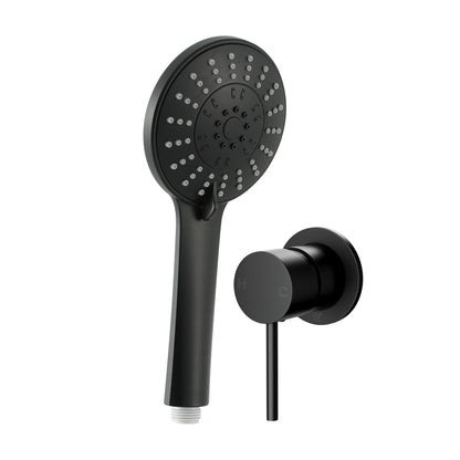 4.5" Handheld Shower Head Round with Wall Bathroom Mixer