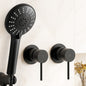 4.5" Handheld Shower Head Round with Wall Twin Swivel Bathroom Tap