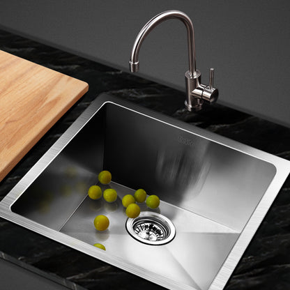 Kitchen Sink 44X44CM Stainless Steel Basin Single Bowl Silver