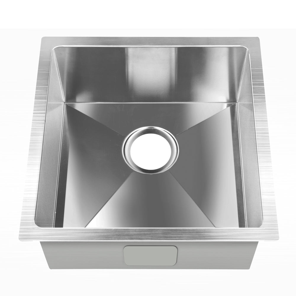 Kitchen Sink 51X45CM Stainless Steel Basin Single Bowl Silver
