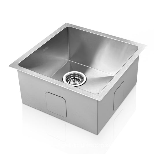 Kitchen Sink 51X45CM Stainless Steel Basin Single Bowl Silver