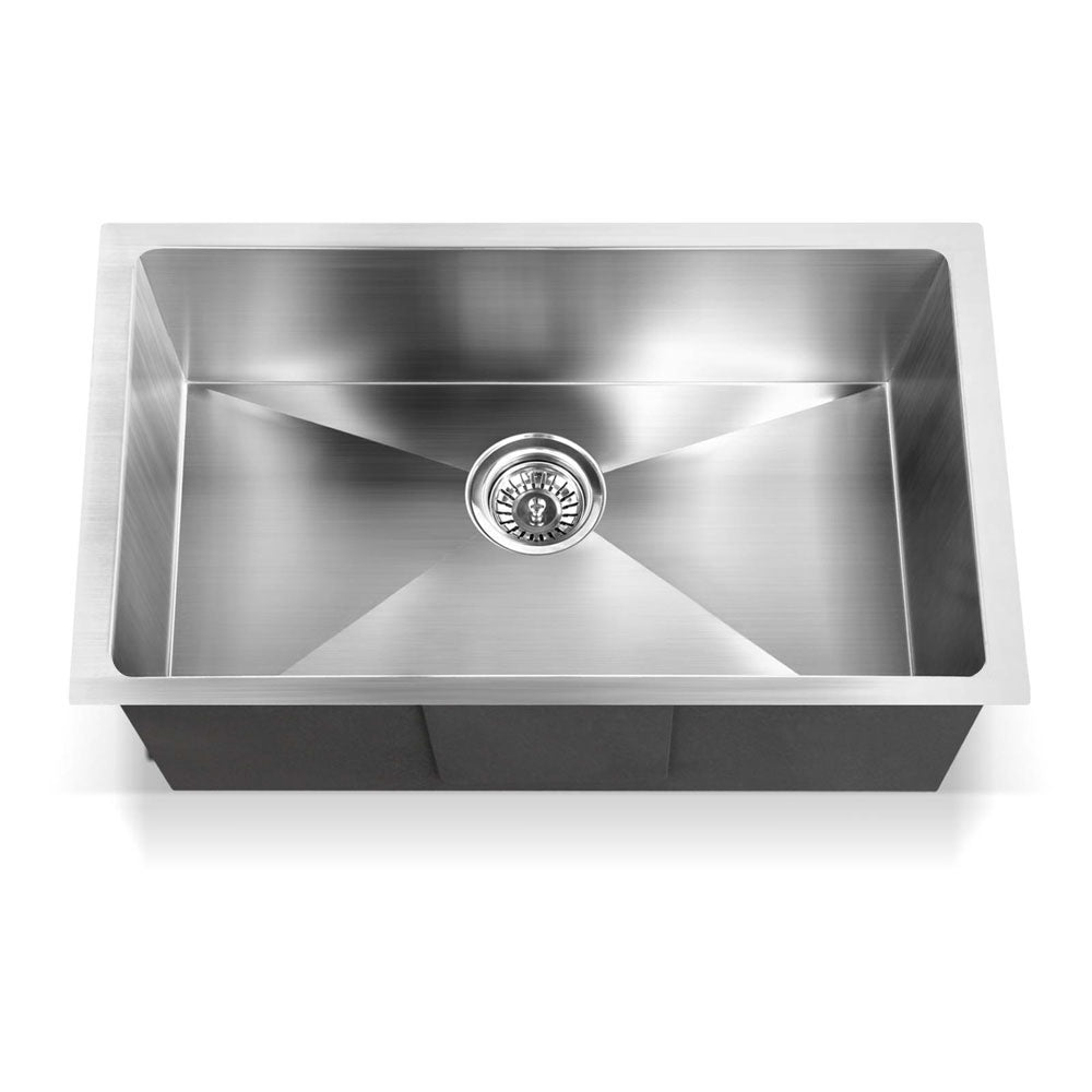 Kitchen Sink 70X45CM Stainless Steel Basin Single Bowl Silver