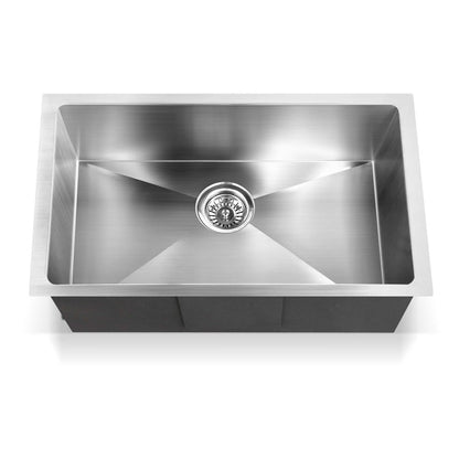 Kitchen Sink 70X45CM Stainless Steel Basin Single Bowl Silver