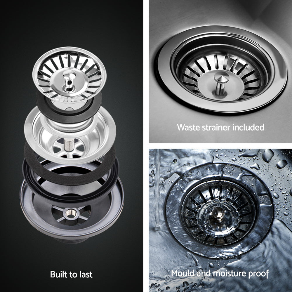 Kitchen Sink Basin Stainless Steel Under/Top/Flush Mount Bowl 155X50CM
