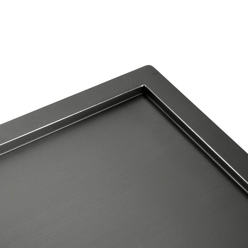 Kitchen Sink 100X45CM Stainless Steel Basin Double Bowl Nano Black