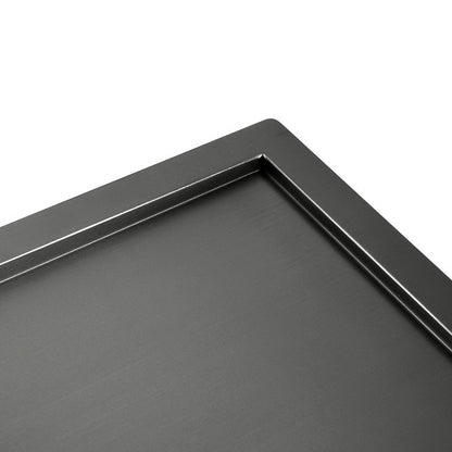 Kitchen Sink 100X45CM Stainless Steel Basin Double Bowl Nano Black