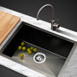 Kitchen Sink 45X30CM Stainless Steel Basin Single Bowl Black