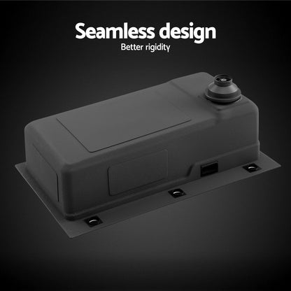 Kitchen Sink 75X45CM Stainless Steel Basin Single Bowl Drain Part Black