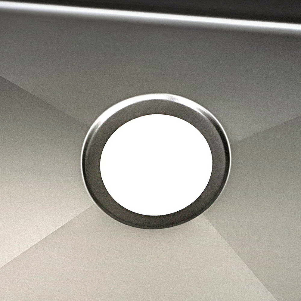 Kitchen Sink 60X45CM Stainless Steel Basin Single Bowl Black