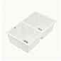 Kitchen Sink 77x45cm Granite Stone Sink Double Bowl White
