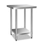 610x610mm Stainless Steel Kitchen Bench 430