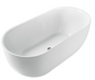 1500x720x600mm Bathtub Freestanding bath Acrylic GLOSSY White Bathtub NO Overflow