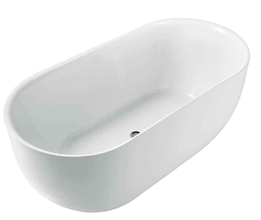 1700 x 780 x 600 mm Bathtub Freestanding bath Acrylic GLOSSY White Bathtub NO Overflow