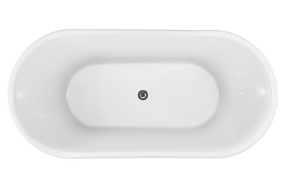 1700 x 780 x 600 mm Bathtub Freestanding bath Acrylic GLOSSY White Bathtub NO Overflow