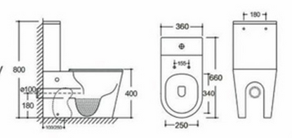 One Hole Tornado Flush Rimless Toilet Suite – Gloss White