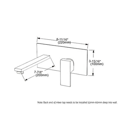 Bathroom Basin Mixer Tap Separate Faucet Vanity Laundry Chrome