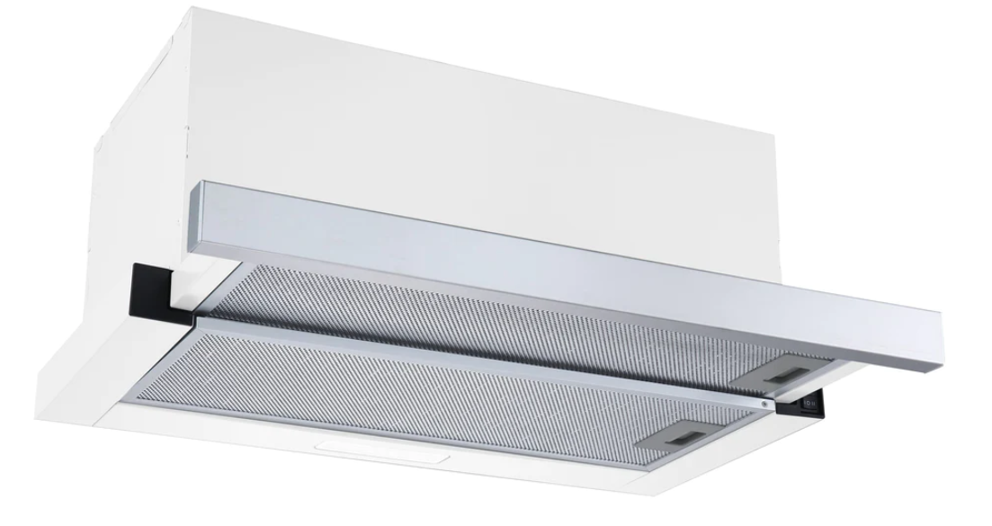 600mm Stainless Steel Telescopic Rangehood Ducted Only With LED lights