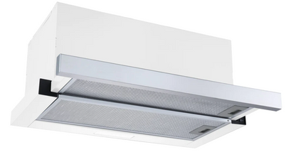 600mm Stainless Steel Telescopic Rangehood Ducted Only With LED lights