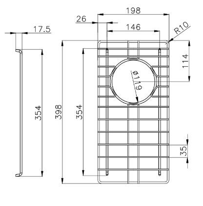 Stainless Steel Chrome TWM11 Sink Grids