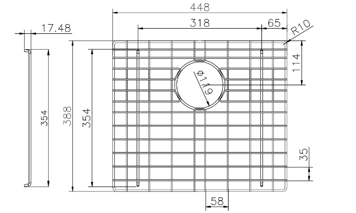 Stainless Steel Chrome TWM1 Sink Grids
