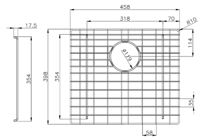 Stainless Steel Chrome TWM5 Sink Grids