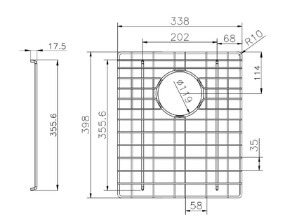 Stainless Steel Chrome TWM6 Sink Grids