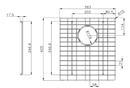 Stainless Steel Chrome TWM7 Sink Grids