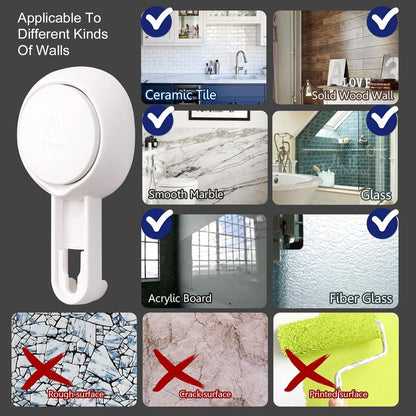 Soap Dish with Suction Cup - Soap Holder - Removable - Bathroom Accessories - 2 Layers - Hanging or Standing - Soap Dish - Soap Holders - Soap - Hanging Soap Holder Without Drilling - Small Soap Dish & Shampoo Bar Holder - Shower - Bathroom - Kitchen - Wh