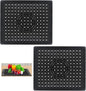 Two-piece sink mat - rubber sink mat - sink protector - sink mat - backsplash - sink protection - drain mat - under-sink kitchen mat - black - rectangular - 31.5 x 26 cm