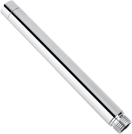 Shower arm extension - Hand shower arm extension pipe - universal shower component - 20cm - silver - Easy installation - Universal connection - Rain shower arm - Stainless steel