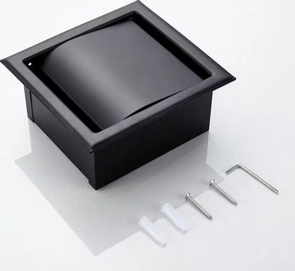 toilet roll holder - Built-in - black toilet roll holder - black toilet roll holder - toilet roll holders - toilet roll holder - stainless steel - for bathroom - toilet roll holder