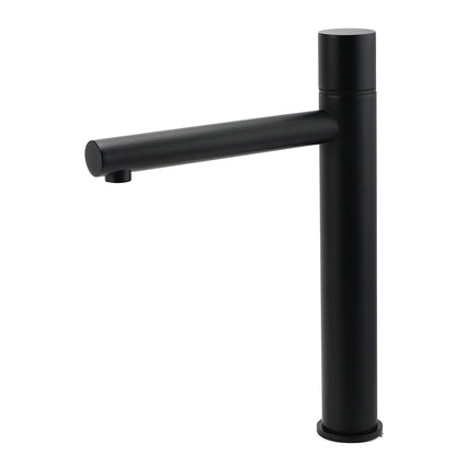 WELS Black 30cm Tall Basin Mixer Vanity Sink Faucet Bubble Tap Laundry 180º Turn
