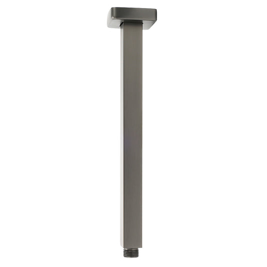 Bath Square 300mm Shower Component Brass Ceiling Extension Dropper Arm Gunmetal