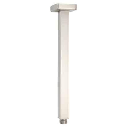 Shower Component 30cm Long Ceiling Extension Dropper Arm Brass Brushed Nickel Square
