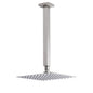 Brushed Nickel Square 8" Rain Shower Head 300mm Brass Ceiling Dropper Arm Set