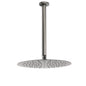 WELS Gun Metal Round 12" SUS Rainfall Shower Head 300mm Ceiling Dropper Arm Set