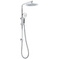 WELS Chrome 9" Rain Shower Head 3 Modes Handheld Rose Slide Rail Set Diverter