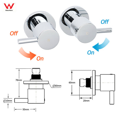 WELS Chrome 9" Rain Shower Head 3 Modes Handheld Rose Slide Rail Set Twin Taps