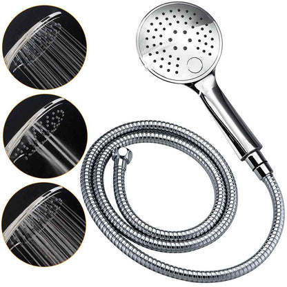 WELS Chrome 10" Rain Shower Head Round Handheld Sliding Rail Diverter Arm Twin Set Mixer