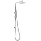 Bathroom Round 8" Rain Shower Head Single Mode Brass Handheld Spray Rail Arm Set