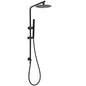 Matt Black Round 8" Rain Shower Head 3 Mode Handheld 2 in 1 Wall Arm Set